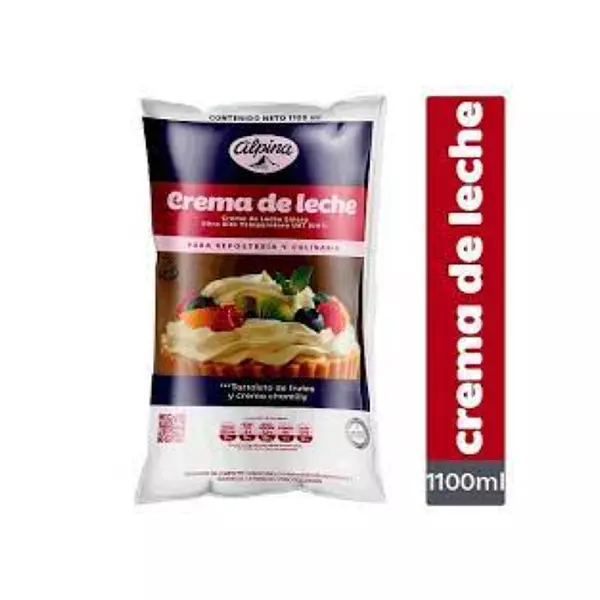 Crema De Leche Alpina X 1100 Gr